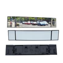 Naujo automobilio panoraminis galinio vaizdo veidrodėlis, didelis 380 mm, lenktas, 360° pasukimas