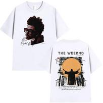 The Weeknd XO Album Merch T Shirt Rap Retro Style Hip Hop Short Sleeve TShirts Men Women Casual Cotton TShirt Streetwear S