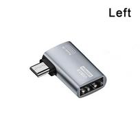 Otg kabelio adapteris 4K 90 laipsnių kairiuoju kampu maitinamas iš mikro USB į USB Otg adapteris, skirtas televizoriui planšetiniam kompiuteriui Fire Tv Stick 4K LEFT