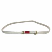 Shi Yan Yoga Stretch Strap with Double Head Buckle - 1.2m Iyengar System Strap pilkšvai balta