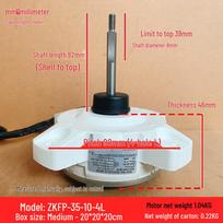 ZKFP-35-10-4L 35W DC Motor for Midea Aux Air Conditioner Outdoor Unit (10P Pole, Forward Rotation)