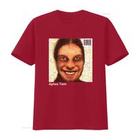 Retro Aphex Twin 1990s Album Cover T Shirt Vintage Style Print for Music Lovers vintage Washed Top For Everyday Wear homme S