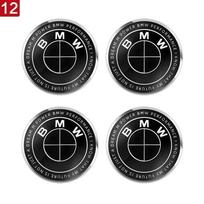 BMW 4 vnt. 56MM 60MM 65MM Automobilio ratlankio centrinės apsaugos Lipdukas Ratlankio dangtelis Ženklelis Emblema BMW E39 E87 E60 E46 E53 E90 F10 F20 F25