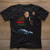 Bullitt Steve Mcqueen Poster TShirt Classic 60S Action Movie Retro S4XL Unisex T-Shirt S