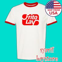 Frito Lay Old Men#039;s Ringer Red Size S to 3XL Unisex T-Shirt M