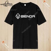 Harajuku Benda Motorcycle Logo Printed T-shirt 100%Cotton Top Unisex Shirt Short Sleeve O-neck Loose Street Fashion - Men's S... S įvairiaspalvis
