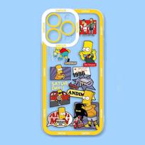 Donut S-Simpson H-Homer Cartoon Angel Eyes Clear Soft Phone Case For iPhone Apple 15 14 12 13 11 16 8 7 SE Plus XR XS Max Case iPhone 12 Pro