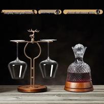 Premium Rotating Wine Decanter Set