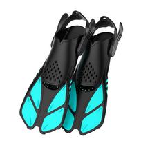 Travel Friendly Snorkel Fins Reinforced Stability Streamlining Channel Quick Releasing Buckles Swimming Diving Gear L XL 42 to 47 yards