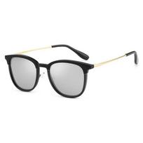 0 -0.5 -0.75 -1.0 To -4.0 Black Frame Gray Lens Minus Degree Sunglasses Men Polarized Retro Cat Eye Sun Glasses Prescription 0