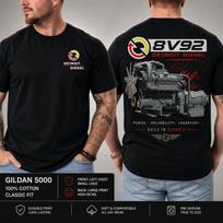 Klasikinis Dyzelinis Variklis Sunkiosios Technikos Mechaniko Grafika Dvišonė Marškinėliai Unisex T-Shirt XXXL