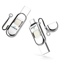 EAGET HF-C01 64GB Fingerprint Encrypted Dual-Interface USB Drive