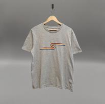 Spoke & Solace Graphic T Shirt Grey Organic Cotton Short Sleeve UK L 3020 L