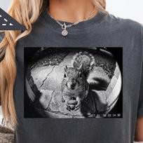 Squirrel Home Camera Meme Tee, Vintage 90s Y2K Graphic Tee, Neurodivergent T-shirt, Oversized Shirt, Vintage Retro Graphic Tee S