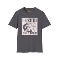 Fishing Lemur T-Shirt: Funny Vintage Style Animal Tee S