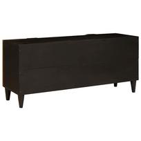 TV Stand in Black and Gold 105 x 33 x 46 cm Particleboard