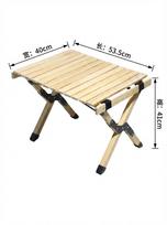 Compact Foldable Wooden Outdoor Dining Table for Picnics & BBQs