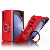 Case for Samsung Z Fold7 6 5 4 3 with magnetic 360° rotating stand for drop protection Full coverage Tough Case Galaxy Z Fold7 raudona