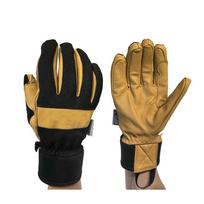 Premium Winter Snowboarding Ski Gloves OEM Acceptable Split Finger Waterproof Windproof Polyester Palm Durable Color Blocking S