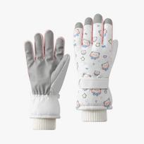 Cute Women Winter Waterproof Thermal Windproof Snowboarding Stay Warm Touch Screen Warm Ski Gloves One Size balta