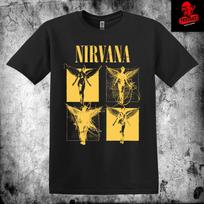 Men's and Women's T-shirts Nirvana 'In Utero' Grunge Alternative Rock Band Unisex Premium XL