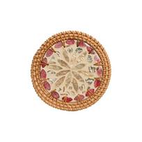 Round Teapot Mats Woven Texture Heat Insulation Pad Creative Tea Cup Mats  Restaurant S-Style C