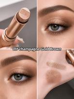 Smart bright eyes three-color eyeshadow stick, a touch of makeup, pearlescent, not easy to fly powder, lazy eyeshadow stick for makeup