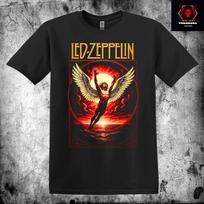 Led Zeppelin Classic Rock Metal Band Unisex Premium Cotton T-Shirt XL white