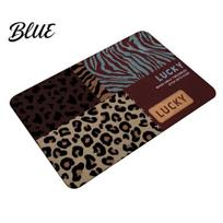 Tile Floor Bathroom Rug Leopard Print Bath Mat Highly Absorbent Rug S