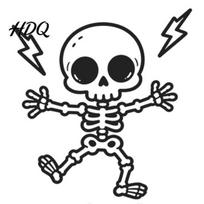 Removable Wall Sticker Halloween Skeleton Light Switch Sticker Decal Decals gray