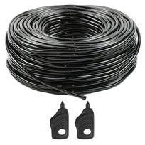 A25F-Garden Watering 4/7Mm Hose PVC Micro Pipe 1/4'' Tubing Drip Irrigation System Sprinkler For Greenhouse Bonsai Flowers juoda