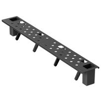 A25F-Steel Monitors Rack Storage Stand For Cable Box TV Top Storage Shelf Hollowout 180° Adjustable Design Easy To Install juoda
