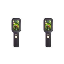A25F-2Pcs Handheld Digital Magnifier Microscope 500X Zoom 1200Mah Electronic Magnifying Glass With 3 Inch IPS Screen Black juoda