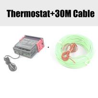 110V-220V Greenhouse Nursery Bed Heating Wire+Temperature Controller Soil/Ground Heating Cable Garden Plant Winter Keep Warm 110v-220v