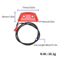 Taillight Warning Lamp For Kukirin G2 Max Electric Scooter Rear Tail Light Assembly Replacement Accessories Parts red