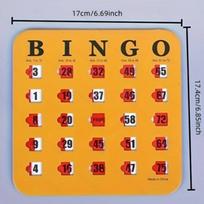 5pcs Bingo Game Card Easy-Read With Sliding Windows Reusable Logical Thinking Ability Game Bingo Board Game Party Gift