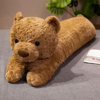Large Rabbit Body Pillow Long Bear Cute Stuffed Animal Rabbit Dog Sleeping Cushion Decorative Body Pillow Back Cushion Decor 100cm ruda