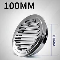 Aço Inoxidável Exterior Wall Air Outlet Grille, Round Duct Cap, Air Ventilation Cover, Hole Plug Sistema de Ventilação, 70-200mm