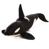 50/130cm Lifelike Orcinus Orca Black Whale Plush Toy Stuffed Orcinus Orca Fish Doll Shark Soft Sleep Pillow Kid Birthday Gift 50cm