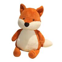 50cm/70cm/90cm Soft Fluffy Fox Plush Toy Cute Cartoon Animal Fox Stuffed Doll Girls Lovers Valentine's Gifts Sofa Pillows 50cm raudona