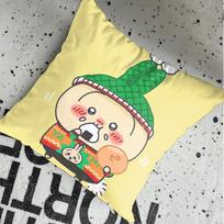 Kawaii C-Chiikawas Sleeping Pillowcase Decorative Pillowcases New Christmas Decoration Ornamental Pillow Home Decorations Peach skin 18*18(CM)-1Pcs