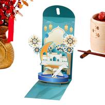Red Envelopes 3D Pop-Up Cash Storage New Year Money Red Envelopes For Spring Festival Christmas Birthday Wedding Men Boys Girls