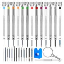 Precision Screwdriver Set 0.6-2.0mm High Hardness Steel Micro Cross Screwdriver Kit Metric Flat Head Screwdriver for Watch