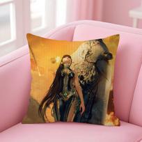 S-Stellar Bladee Game Cushion Cover Natural Linen Pillow Case Double-Sided Print Decorative Sofa Pillowcase Home Decor Gift Peach skin 18*18(CM)-1Pcs