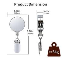 1PC Retractable Metal Towel Holder Keychain Adhesive Back No Drill Multifunctional Stretch Clip for Keys Kitchen