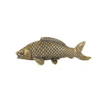 Luxury Carp Fish Brass Handle Gold Color Wardrobe Drawer Pulls Cabinet Door Knobs  Kitchen Style 2