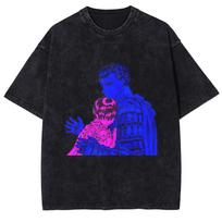 Vintage Washed Berserk Griffith Guts T Shirt Men  Anime Manga Graphic Tees Streetwear Hip Hop Oversized Cotton Tshirts Tops 2XL
