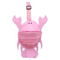 Lobster Hollow Out Dopamine Pouch Clownfish Cartoon Crossbody Bag Children Mesh Chest Bag  Beach Pink Lobster