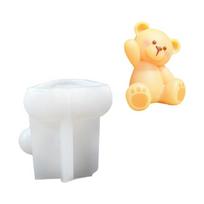 Candle Molds 3D Bear Silicones Mould Soap Molds Casting Mould DIY Baking Molds Craft Supplies for Cake Decoration 1