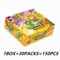 Official Genuine New Plants Vs. Zombies Fantasy Universe Combo Set Rubber Man Collectible Cards Anime Merchandise Gifts